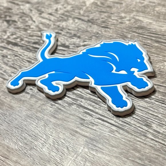 Detroit Lions 3D PVC Patch Flat Bill Hat- Heather Grey/ Black - Picture 4 of 4